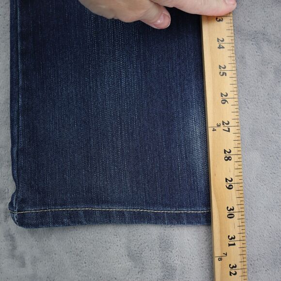 Grane Pants Womens 5 Blue Selma Low Rise Curvy Boot Zip Dark Wash Denim Jeans - Picture 5 of 16
